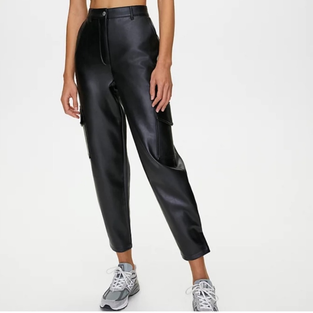 Wilfred Faux Leather Joggers